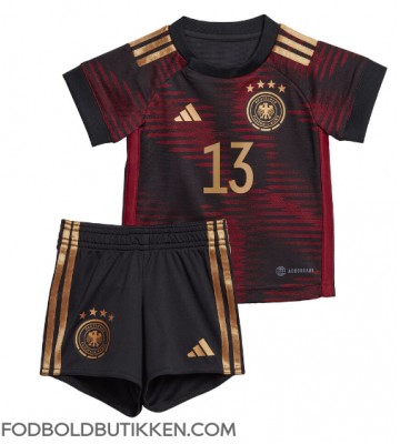 Tyskland Thomas Muller #13 Udebanetrøje Børn VM 2022 Kortærmet (+ Korte bukser)